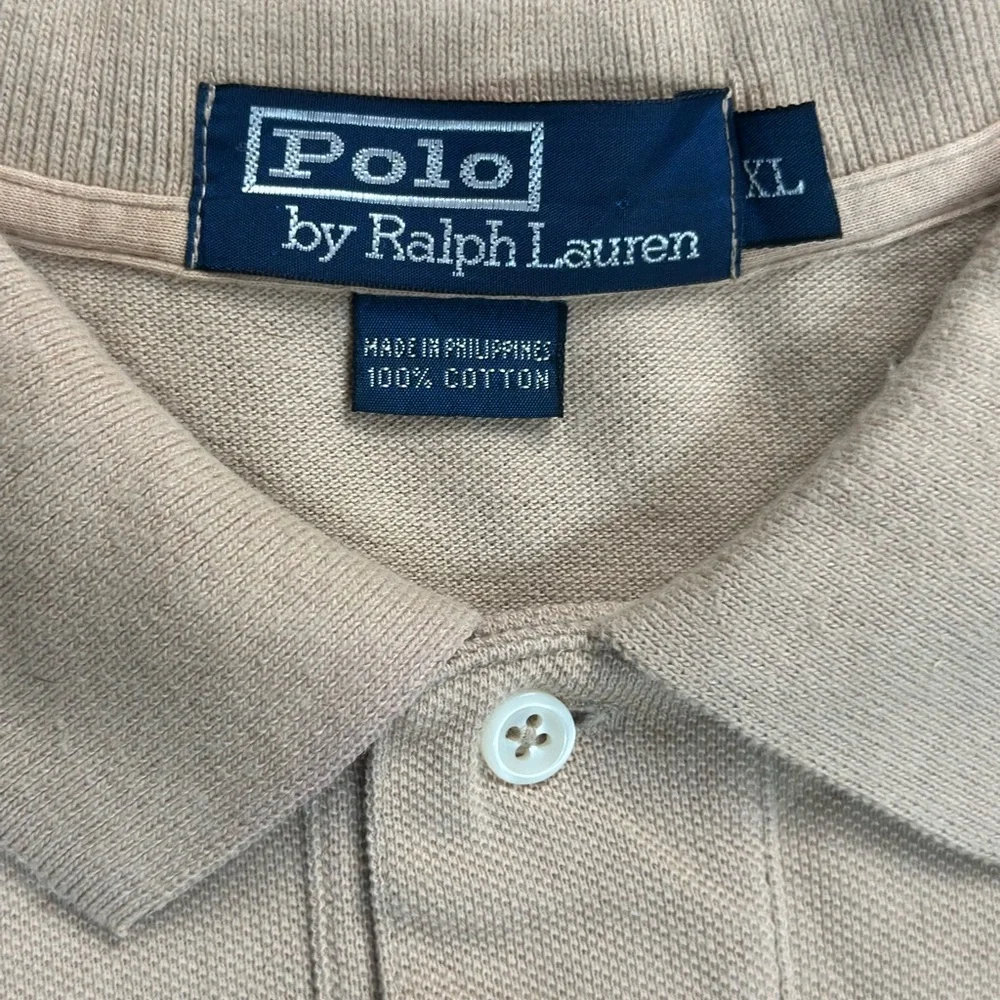 Ralph Lauren Tan Polo Shirt Classic Style